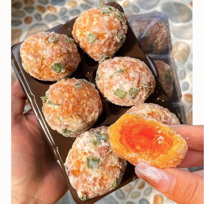 反沙咸蛋黄拾旧袋装4粒咸鸭蛋黄反沙蛋黄酥零食潮汕特产广东美食