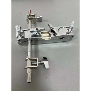 牛铃夹子支架梆子双头拓展夹 牛铃架打拓展 架子鼓摇铃夹牛铃锁