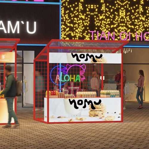 展示架广场美食节摊位架 棚架户外集市摆摊架 夜市景区商业摊位架