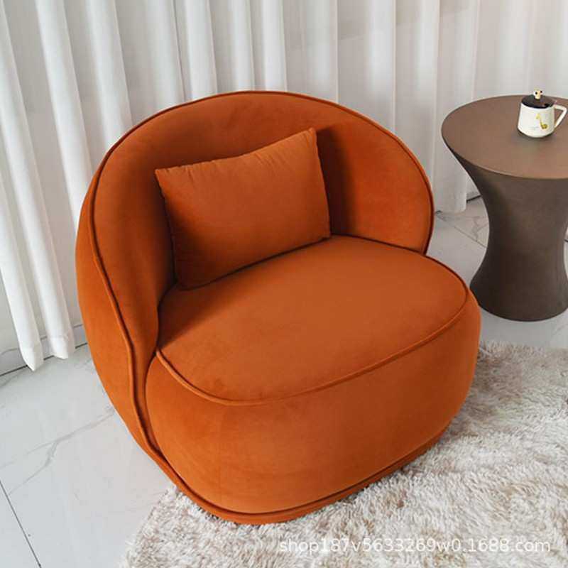 北欧办公室沙发组合单人接待室休闲区会客咖啡厅办公酒店家具皮艺