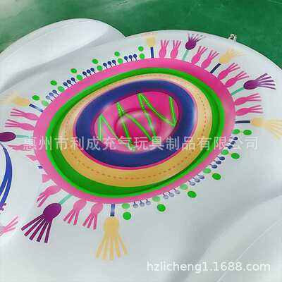 厂家直供水上浮排 PVC羊驼浮排充气 inflatable mattress浮排