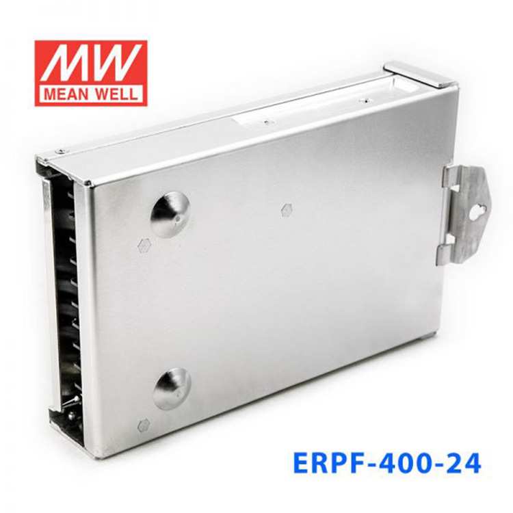 明纬ERPF-400-24V16.7A/12V30A直流PFC防雨开关电源LED灯带亮化标