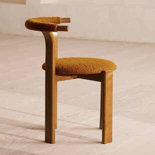 Zita餐椅中古风实木餐椅2025新款轻奢高端设计师白蜡木法式餐椅