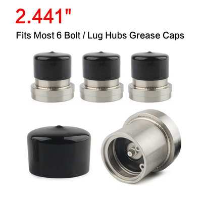 含税4个不锈钢拖车轴承带防护罩轴承注油器工具1.98/ 2.441/2.717