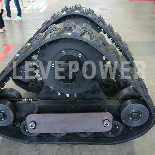 厂家 JX-400履带底盘总成 拖拉机履带总成 轻型橡胶工程履带