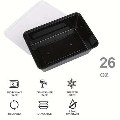 外贸代发新款Meal Prep Containers 26 OZ Microwavable Reusable