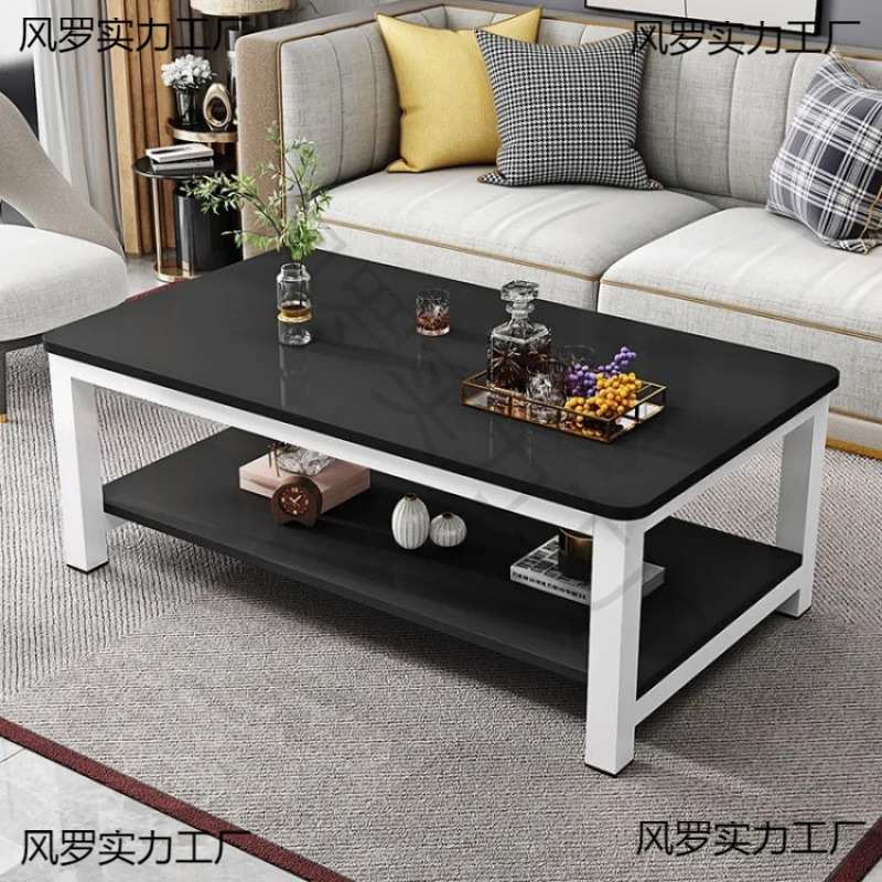 #客厅茶几桌双层边几办公室50高60cm宽70 80 90 160出租房餐桌两