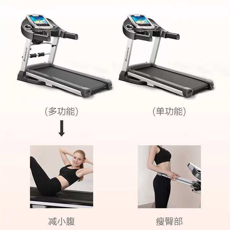 亿健电动跑步机家用款小型超静音可折叠免安装室内走步机健身器材