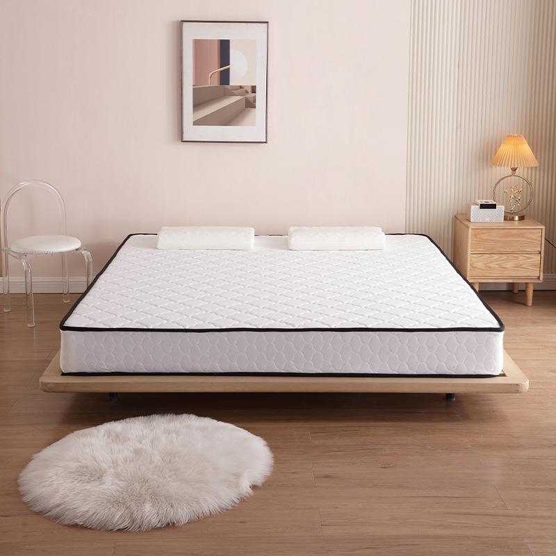 天鹅绒乳胶床垫家用软垫连锁精钢弹簧海绵垫铺底双人床亲肤棉家用