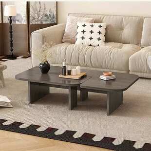 异形黑色实木设计师白蜡茶几客厅家用小户型组合创意茶桌茶台桌