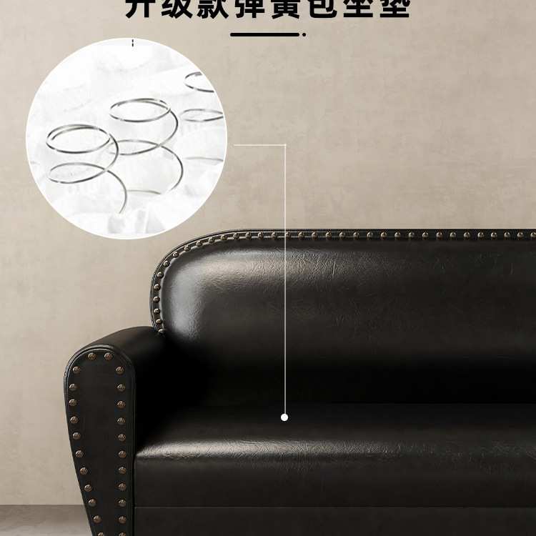 工业风酒吧沙发咖啡厅商用休闲单人双人三人桌组合清吧餐厅卡座y*