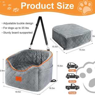 鸡蛋海绵车载狗窝小型犬窝可拆洗狗狗加高安全座椅便携宠物车载垫