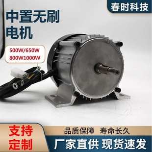 电动三四轮车电机中置无刷电动机割草机500、600w、800w、1000w