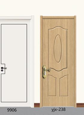 实木复合白色黑色现代简约碳晶CPL生态无油漆无甲醛室内卧室木门