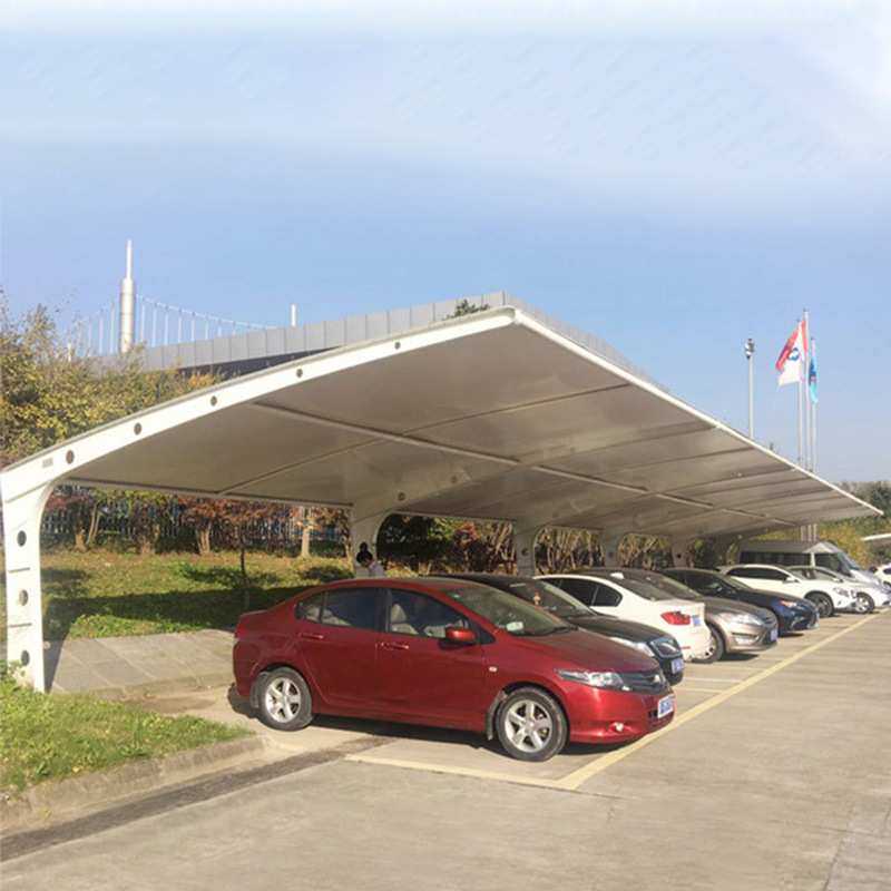汽车停车棚张拉膜充电桩棚电动车棚车遮阳棚遮雨棚东莞膜结构车棚