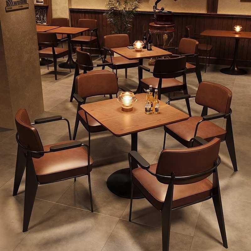 商用咖啡厅椅子靠背椅复古酒吧清吧奶茶店餐饮店餐厅餐桌椅子一套,金属材料及制品,其他金属制品,淘宝优惠券,粉丝福利购,淘宝优惠卷