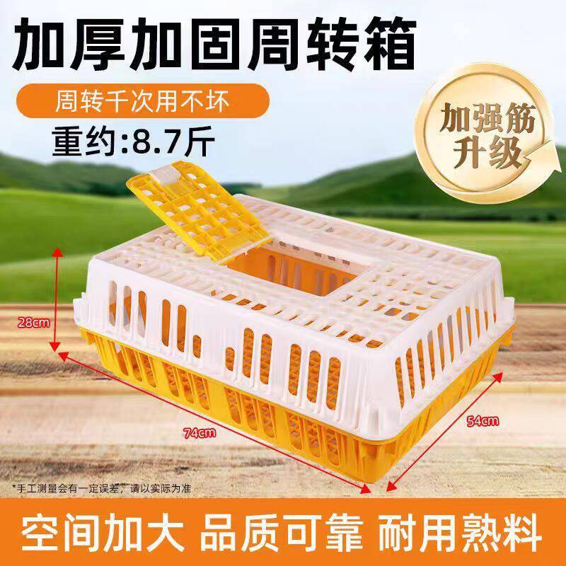 定制鸡笼周转箱塑料鸡用运输笼大型鸭鹅鸽兔家禽周转用鸡筐厂家图片
