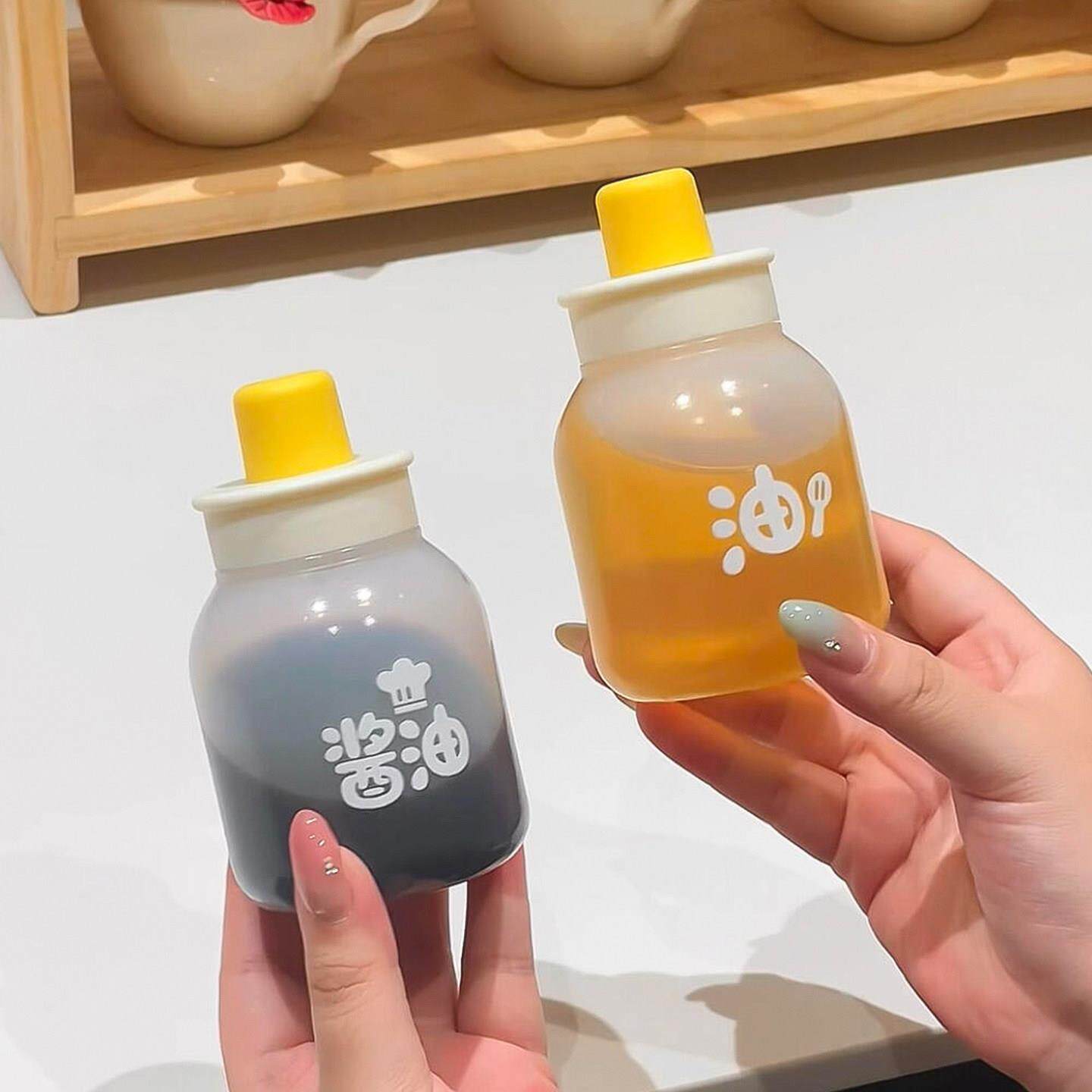 墩墩挤压油壶酱油醋番茄沙拉酱料瓶厨房家用调料瓶蚝油香油分装瓶