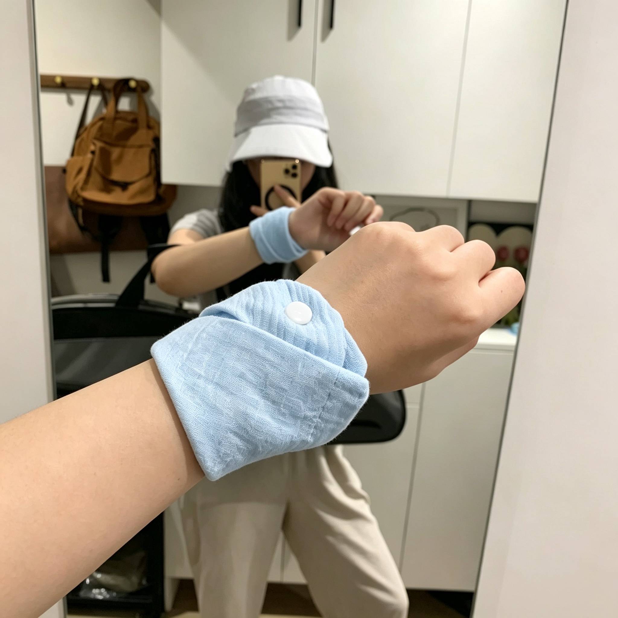 流汗救星!儿童口水巾女式运动汗巾新款手腕健身毛巾腕巾透气吸水