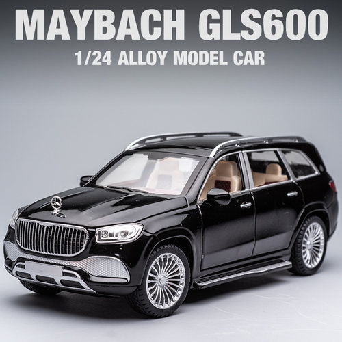 1:24奔驰迈巴赫GLS600合金模型车儿童玩具车礼物摆件仿真汽车模型