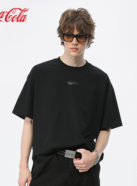 Coke 可口可乐短袖T恤男女2025新款美式复古重磅休闲宽松半袖上衣