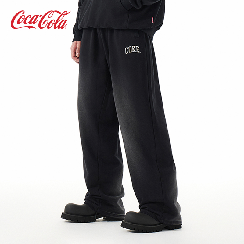 Coke可口可乐渐变垂感拖地休闲裤