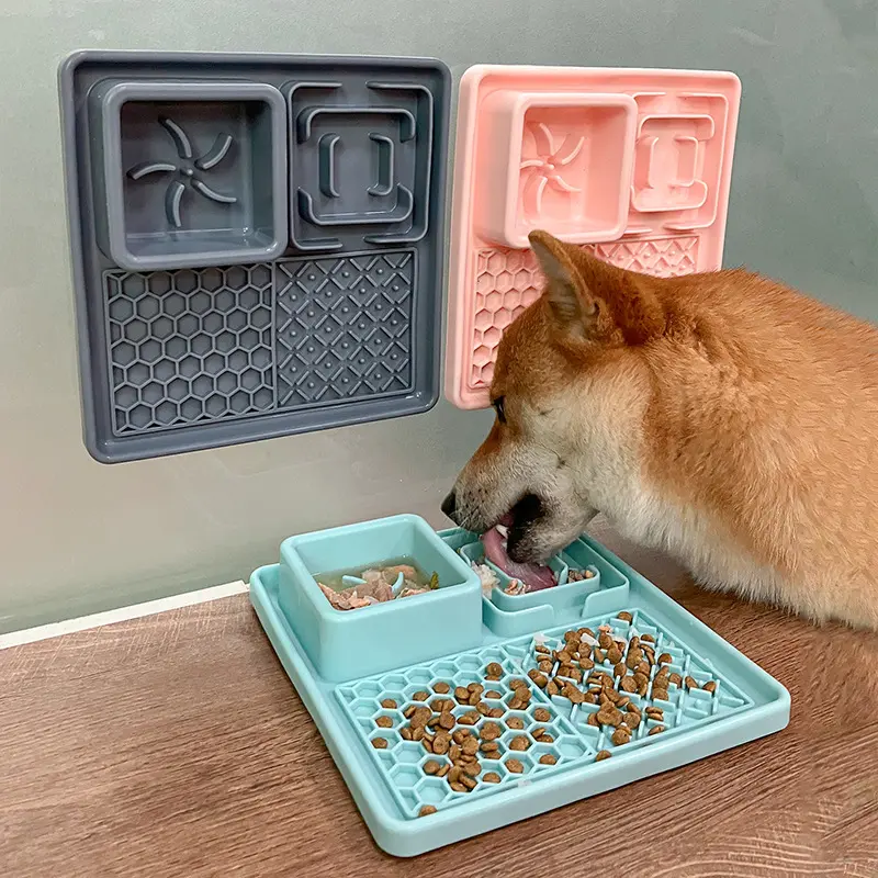 新款宠物餐盘慢食垫拼盘食用级