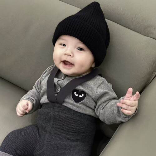 韩国KONNY秋季新生婴儿举重裤大pp连裤袜儿童加厚裤子连体袜宝宝