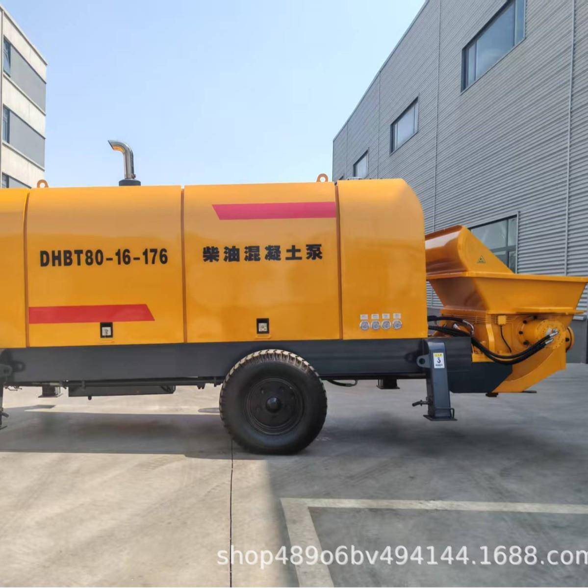 80型混凝土地泵拖泵输送泵厂家柴油动力现货供应