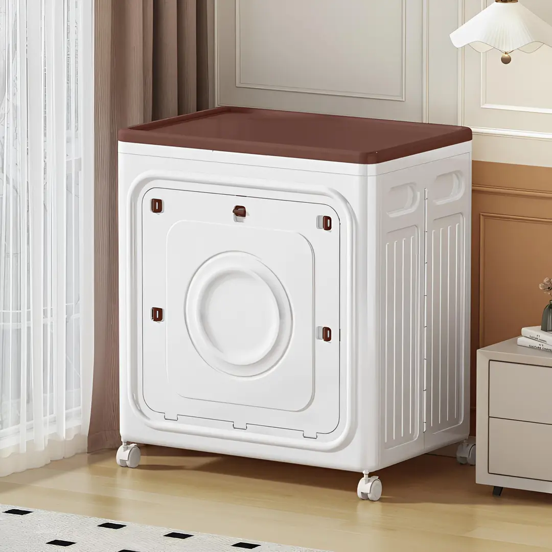 新款双开门超大容量家用可折叠收纳箱客厅卧室衣物被子玩具整理柜,收纳整理,收纳箱,淘宝优惠券,粉丝福利购,淘宝优惠卷