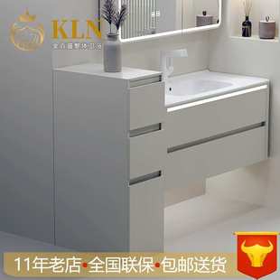 实木落地立柜半墙柜抽屉收纳浴室柜组合窄边柜侧边柜 金百盛H002