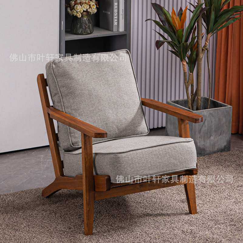 客厅佛山酒店家具民宿公寓沙发实木软包单椅休闲单人沙发新中式,金属材料及制品,其他金属制品,淘宝优惠券,粉丝福利购,淘宝优惠卷