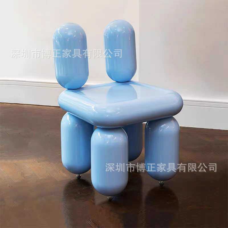 设计师网红客厅创意气球椅子造型吹气异形玻璃钢休闲椅艺术单人椅