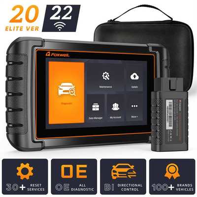 FOXWELL NT809BT汽车全系统诊断仪OBDII诊断工具 无线蓝牙 海外版