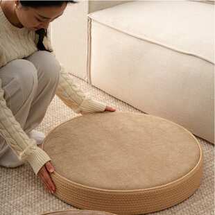 榻榻米坐垫地上大尺寸圆形加厚蒲团坐垫打坐禅修垫不塌陷家用客厅