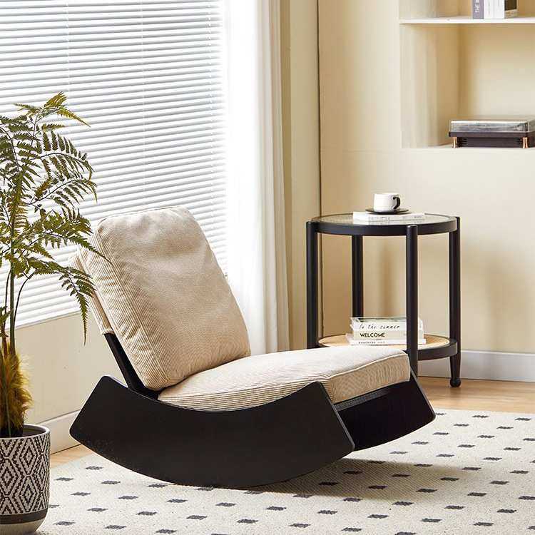 单人实木沙发椅中古风设计师款阳台卧室摇椅侘寂风单椅懒人沙发椅,机械设备,其他机械设备,淘宝优惠券,粉丝福利购,淘宝优惠卷