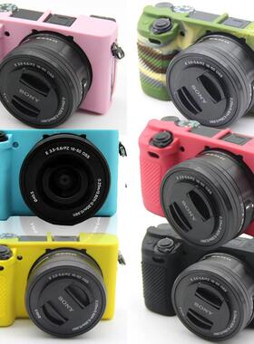 适用于 SONY索尼 微单相机包ZV1 ILCE A6300 硅胶套 A6000保护套 A5000 A5100 微单包 A7S2 M2 R2 A6500