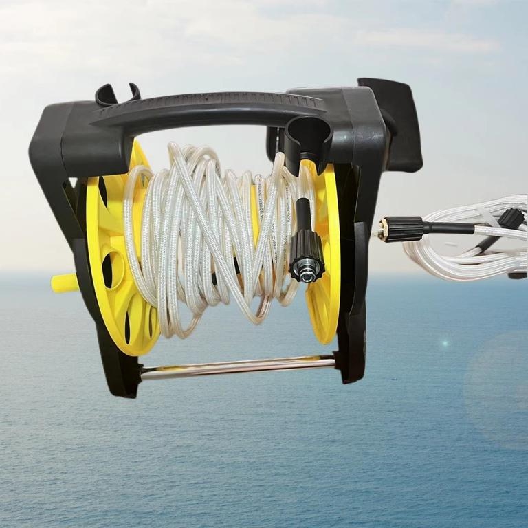 家用高压洗车机收管器进水便携刷车水管水车收纳架盘管架缠绕卷器