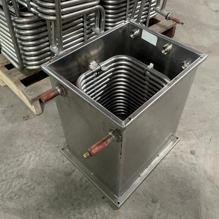 冷水机不锈钢盘管水箱弯加工定做304水箱换热蒸发器螺旋冷却蒸汽