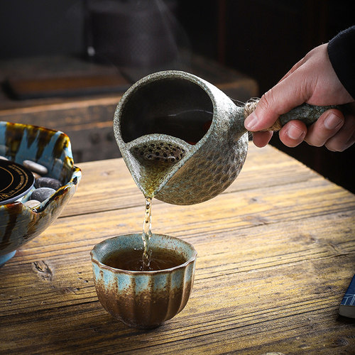 围炉煮茶壶黑晶炉侧把烤奶罐罐壶B烧水壶室内粗陶泡茶器整套新款