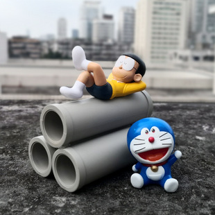 新款迷你土管水泥管道具车载摆件汽G车小车内装饰创意临时停车牌