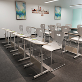 爆款 电脑桌画画桌笔记本桌美术桌拼图桌J倾斜升降桌移动折叠加高