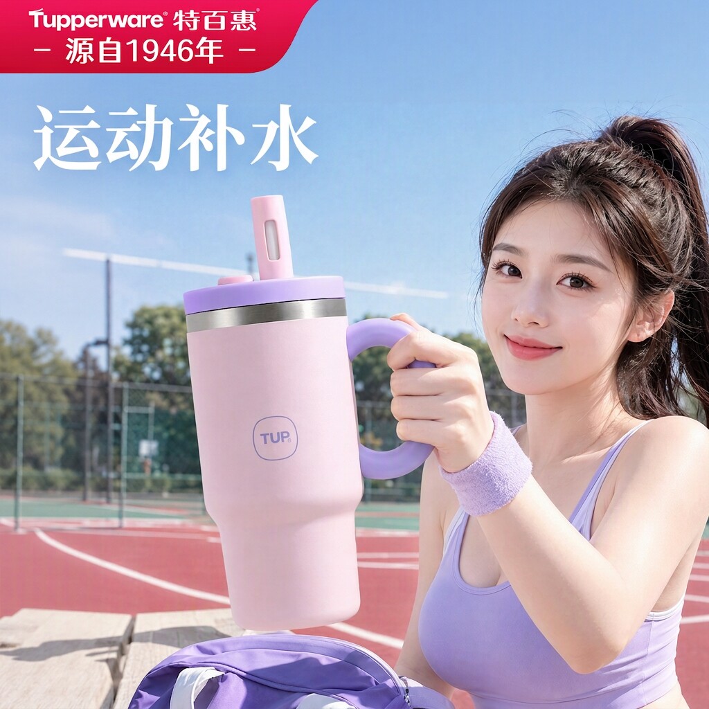 特百惠316L不锈钢大容量保温杯