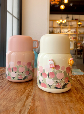 新款郁金香焖烧i杯多用途带勺316银耳羹闷粥神器上班族保温焖煮杯