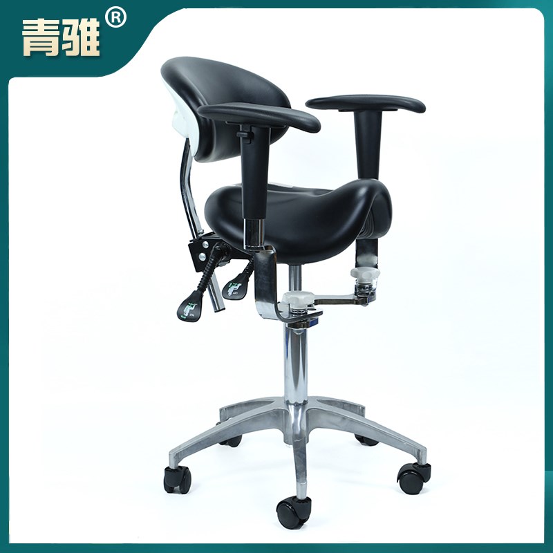 显微镜椅马鞍椅显微镜椅子升降扶手医师椅O靠背可调医生椅骑马椅