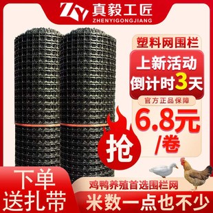 家用菜园抗晒黑色养鸡围栏网果园鱼塘漏 鸡笼子超b厚土工格栅推荐