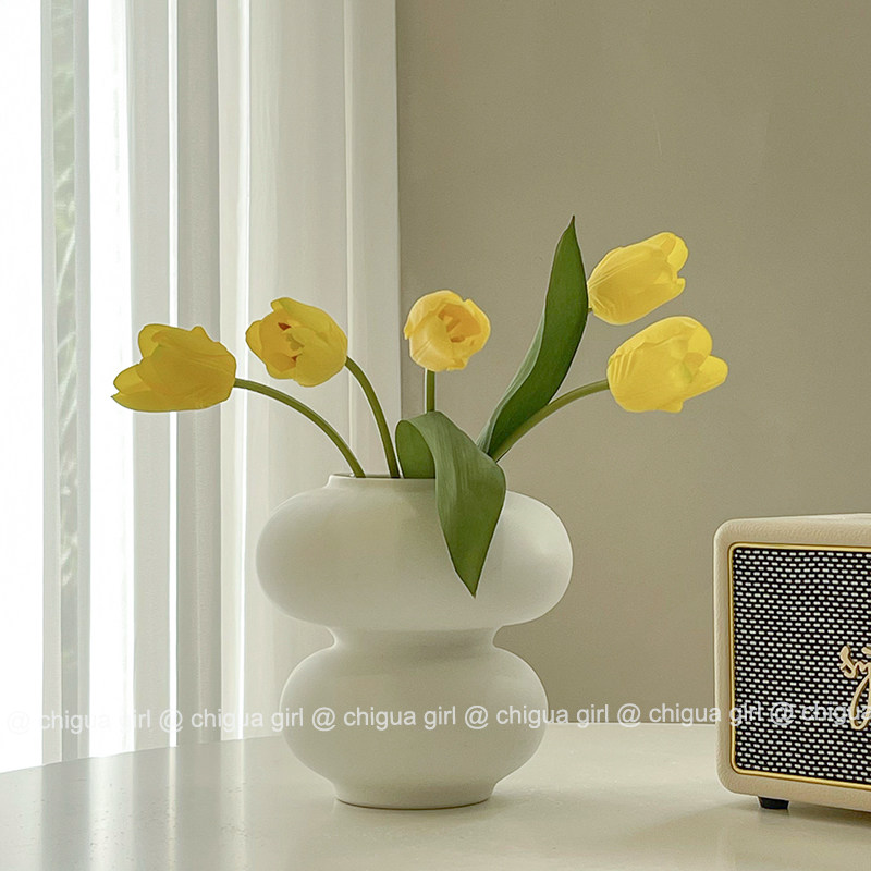 ins风甜甜圈花器轻奢高档圈圈花瓶加仿真花虞Q美人客厅装饰品摆件,家居饰品,花瓶,淘宝优惠券,粉丝福利购,淘宝优惠卷