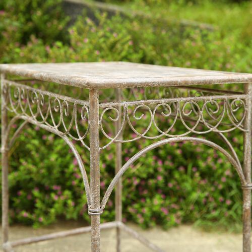 外单户外花园露台客厅花盆架室外阳台置物架庭院装Z饰铁艺花架