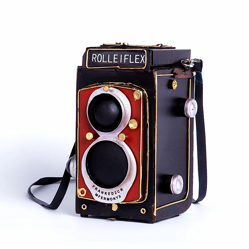 老式海鸥照相机模型 复古铁艺装饰品 摄影道S具 家居饰品摆件