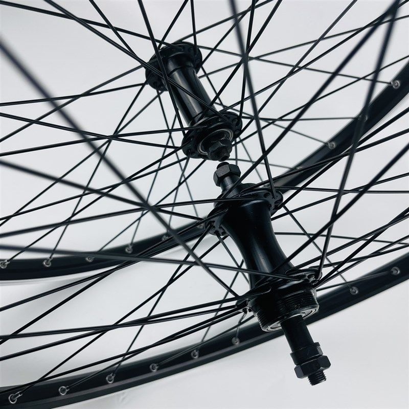山地自行车轮组 24/26/27.5/29铝旋飞 K轴承 V刹 双层加厚车圈扯